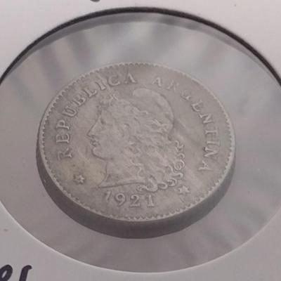 Set of Four Argentinian Centavos Coins Early Various Dates Circulated Condition (32)