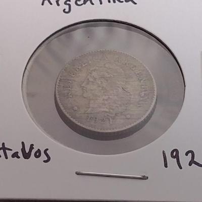 Set of Four Argentinian Centavos Coins Early Various Dates Circulated Condition (32)