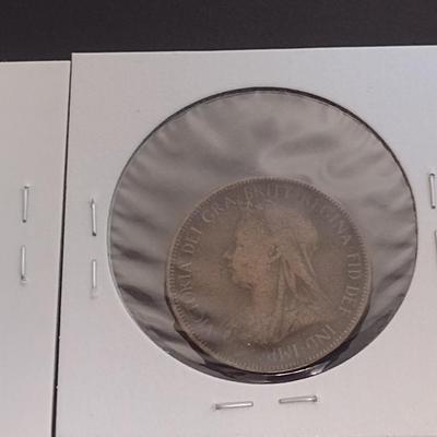 Set of Six Early Date British Half Pennies Circulated Condition (34)