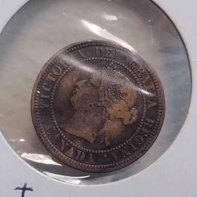 Set of Three 19th Century One Cent Coins Circulated Condition (38)