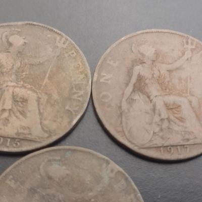 Early Date British One Pennies Circulated Condition (41)