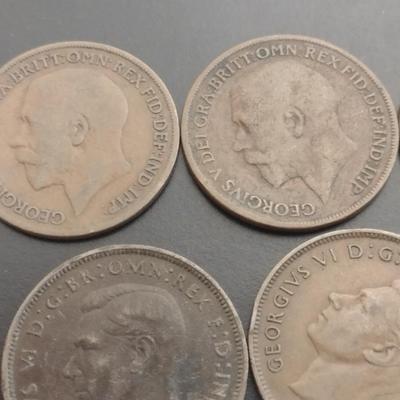 Early Date British One Pennies Circulated Condition (41)