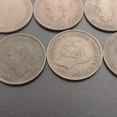 Early Date British One Pennies Circulated Condition (41)