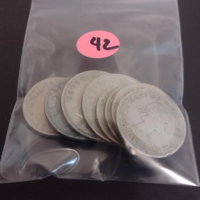 Set of Eight Mid Century Dates Shillings and Half Crowns Circulated Condition (42)