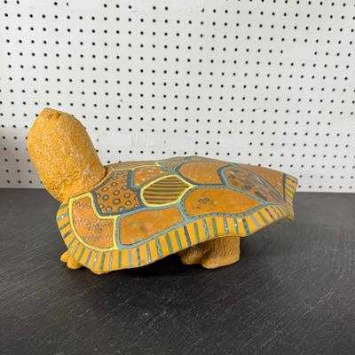1174 Artisan made Pottery Turtle Sculpture