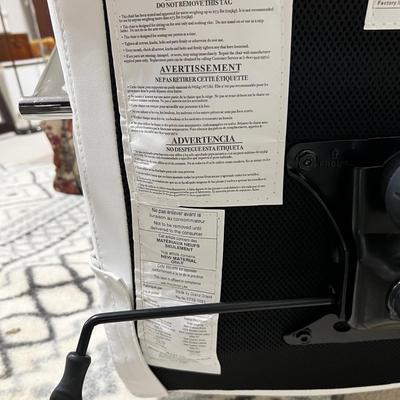 Matching Pair of Sleek Modern Rolling Chairs (BGB-RG)