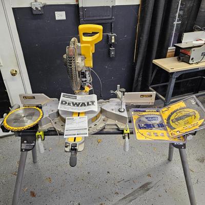 DeWalt 12" Double Bevel Sliding Compound Miter Saw & More (DG-JS)
