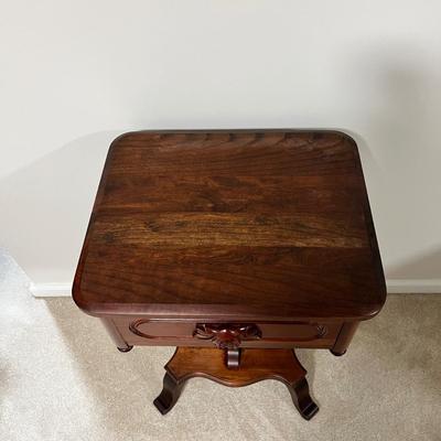 Solid Cherry Wood Davis Co. Nightstand Table (BGB-RG)