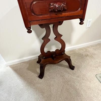 Solid Cherry Wood Davis Co. Nightstand Table (BGB-RG)
