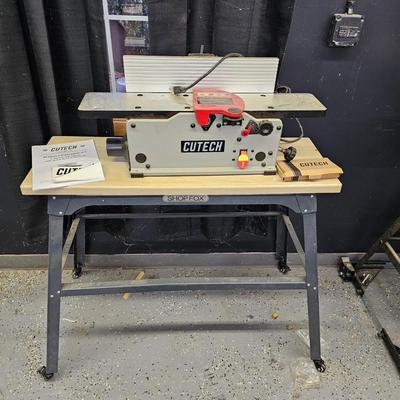 Cutech 6" Benchtop Joiner on Shopfox Stand (DG-JS)