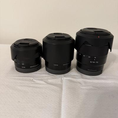 Trio of Sony Lenses (O-MG)