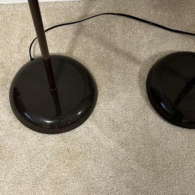 Matching Pair of Torchiere W/ Task Lights Floor Lamps (BGB-RG)