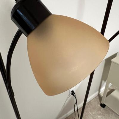 Matching Pair of Torchiere W/ Task Lights Floor Lamps (BGB-RG)