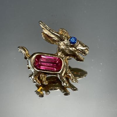 King fisher and donkey brooches
