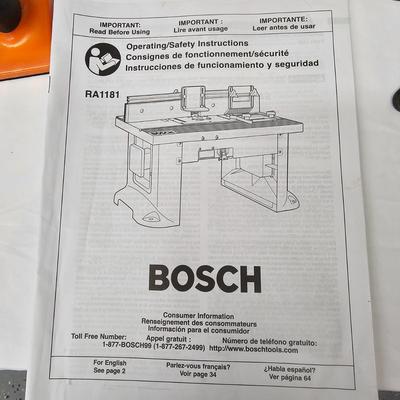 Bosch Router & Router Table (DG-JS)