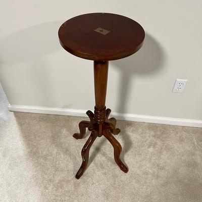 Mahogany Victorian Plant Stand W/ Beveled Italian Marble Top (BGB-RG)