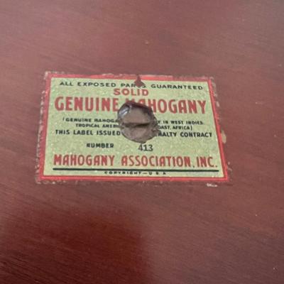 Mahogany Victorian Plant Stand W/ Beveled Italian Marble Top (BGB-RG)