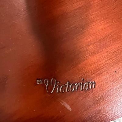 Mahogany Victorian Plant Stand W/ Beveled Italian Marble Top (BGB-RG)