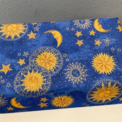 Sea shells in a blue celestial pattern organizer box