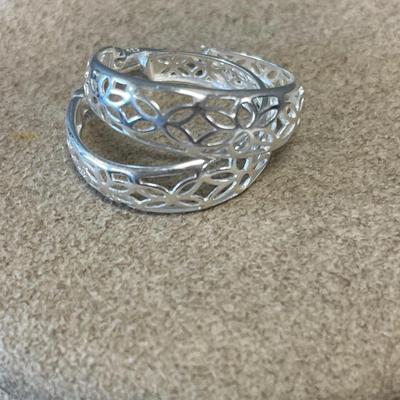 3 sets of sterling earrings