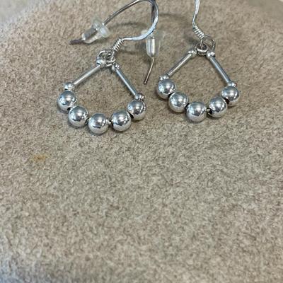 3 sets of sterling earrings