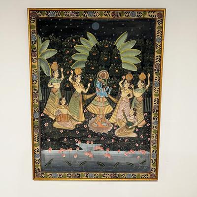 Large Pichwai Painting - 33” x 46”H (BGB-RG)