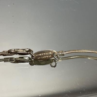 Large NY pendant on Faolo Rombo 925 chain