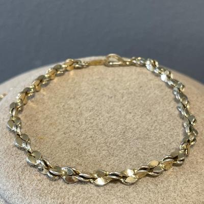 Twisted vermeil 31” chain and bracelet
