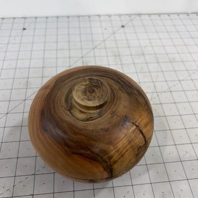 Walnut Burl Covered Dish 
