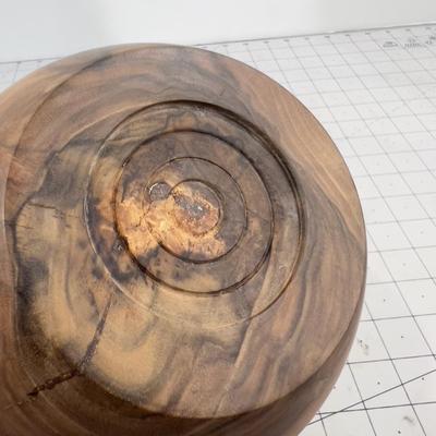 Walnut Burl Covered Dish 