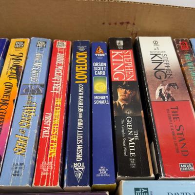 Tray of Science Fiction Fantasy Books - Paper  