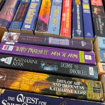 Tray of Science Fiction Fantasy Books - Paper  