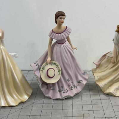 3 Figurines, all Home Interiors LADIES 