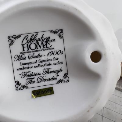 3 Figurines (2) on Rosewood Bases LADIES 