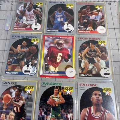 Mostly Basket Ball Trading Cards, Various Rookie Cards too