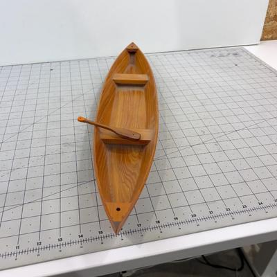 Decorative Wooden Canoe 