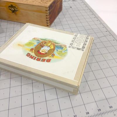 5 Boxes Wood Card Board and Inlay Enamel. 