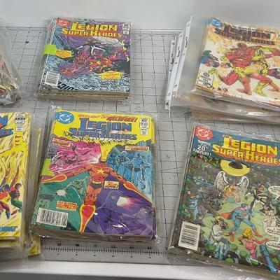HUGE LOT OF Comics; LEGION OF SUPPER HEROS 7 Issues and Multiple copies of Each 