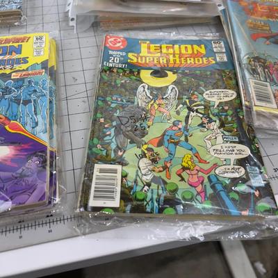 HUGE LOT OF Comics; LEGION OF SUPPER HEROS 7 Issues and Multiple copies of Each 