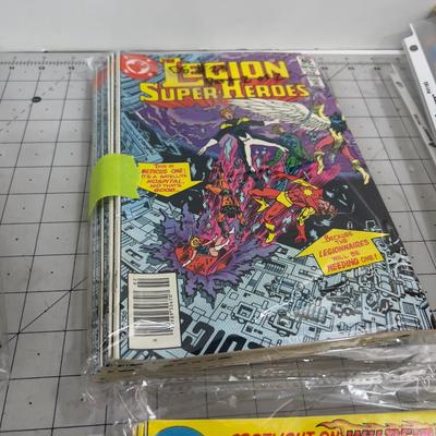 HUGE LOT OF Comics; LEGION OF SUPPER HEROS 7 Issues and Multiple copies of Each 