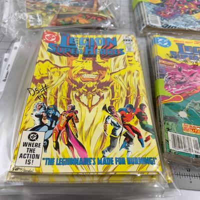 HUGE LOT OF Comics; LEGION OF SUPPER HEROS 7 Issues and Multiple copies of Each 