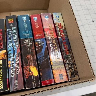 2 Trays of Science Fiction and Fantasy Paperback Books 