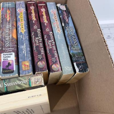 2 Trays of Science Fiction and Fantasy Paperback Books 