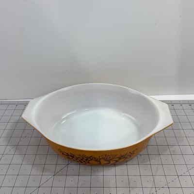 2-1/2 Quart Casserole Oval "OLD ORCHARD" 