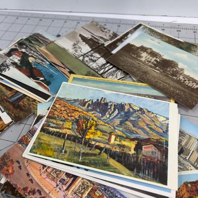 A Big Pile of Vintage Post Cards, mostly Not Posted