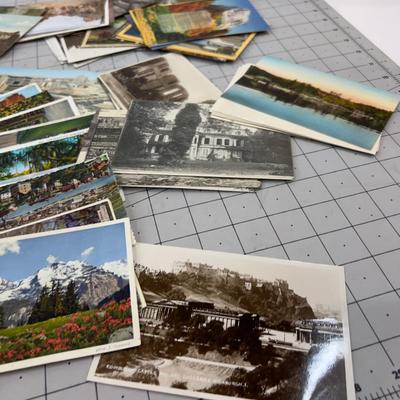 A Big Pile of Vintage Post Cards, mostly Not Posted