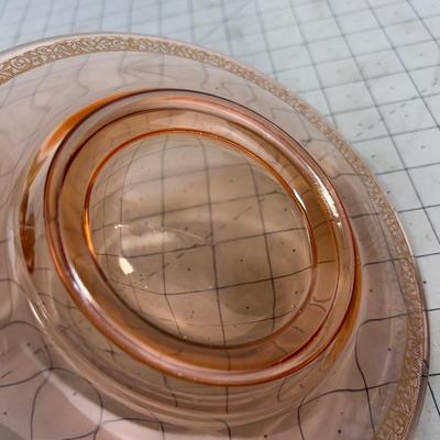 2 Piece Serving Bowl with Gold Rim, Elegant! 