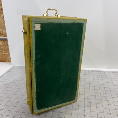 Vintage Velvet Lined Jewelry Box 