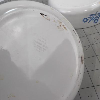 2 Small skillets -Cornflower, Corning Ware S