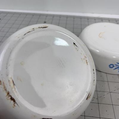 2 Small skillets -Cornflower, Corning Ware S